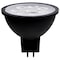 Satco 6.5 Watt MR16 LED - Black Finish - 5000K - GU5.3 Base - 500 Lumens - 12 Volt - Hologen S11399 - alternate 5